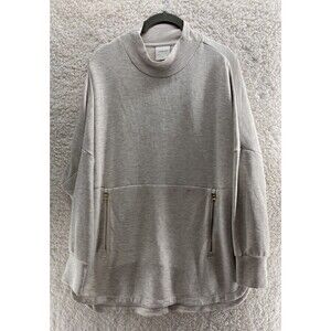 Varley Size Medium Bay Sweat Knit Pullover Doublesoft Gray Athleisure Active